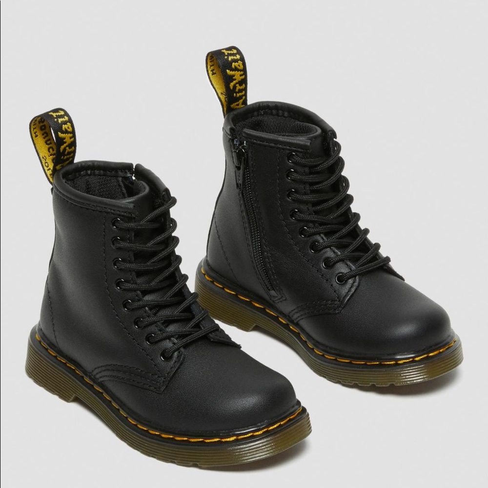 Doc Martens Toddler 1460 Softy T Leather Lace Up Boots